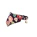 Kimono Cat Bandana Collar (Purple) with Bell Safety Breakaway Soft Lightweight for Cats Kitty Kitten Japanese Stylish Pattern, No.1 Seller in Japan