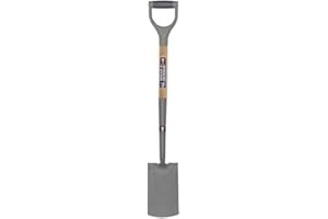 Spear & Jackson 1184NB Neverbend Carbon Steel Treaded Border Spade, 93.5 x 14 x 9 cm, Gray