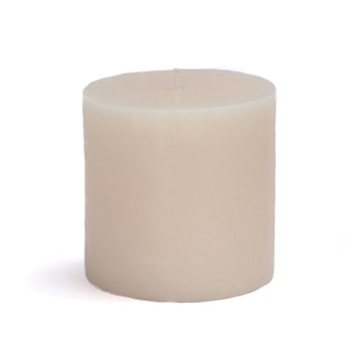 Zest Candle Pillar Candle, 3 by 3-Inch, Pale Ivory