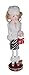 Clever Creations White Fur Coat Female Shopper 16 Inch Traditional Wooden Nutcracker, Festive Christmas Décor for Shelves and Tables