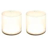 AIDIER Inflatable Frosted Solar Lanterns, Solar Powered Camping Lights and Emergency lanterns with 3 in 1 Lighting Models 2-PACK