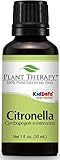 Plant Therapy Citronella Essential Oil 30 mL (1 oz) 100% Pure, Undiluted, Therapeutic Grade