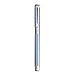 Waterman Perspective Azure Rollerball Pen, Pale Blue Satin with Chrome Trim, Fine Point with Black Ink Cartridge, Gift Box
