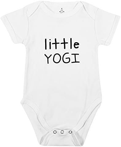 TREELANCE Yoga Baby Organic Cotton Girl Boy Clothes Little Yogi Onesie Onesies for Yoga Babies