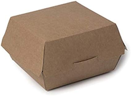 Envase Hamburguesas Cartón Kraft (25 Uds): Amazon.es: Hogar
