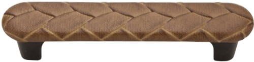 Knobware C3387/3in/ORB/Weave/Turtle 3-3/4-Inch Turtle Upholstered Collection Handle Pull, Oil Rubbed Bronze
