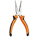 BOENFU Needle Nose Pliers 6-inches Heavy Duty Craft Wire Cutter Electrical Pliers Long Nose Pliers for Wire Wrapping, Crafts, Jewelry Making, Orange