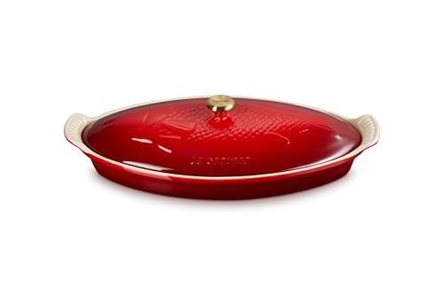 Le Creuset Heritage Stoneware Fish Baker 34cm 1.6L (Cerise)