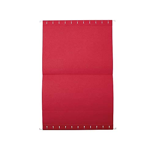Tru Red 163535 Hanging File Folders 5Tab Letter Size Red 25/Box
