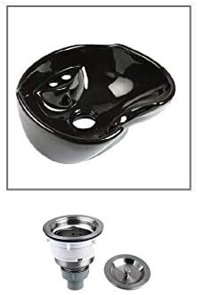 Waste Outlet For Bowl Backwash Sink Hair Strainer Deep Waste with Basket Long Thread 36mm, Silver - Image 5