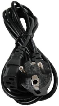 European EU 6ft Ac Power Cord Cable Plug for Samsung Toshiba Lg Sharp Sony Sceptre RCA Panasonic Philips Mitsubishi Magnavox Tv LCD Plasma Dlp, Acer Asus Hp Samsung Viewsonic Dell Compaq Hanns-g Lg Planar Monitor Screen , Ps3 , Xbox 360