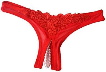 Sexyangels Womens Open Crotch Underwear Thongs Lace G-Strings Sexy Panties