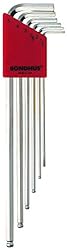Bondhus 17046 Set 6 BriteGuard Plated Ball End