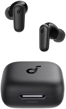 Soundcore P30i by Anker Noise Cancelling Earbuds, Hands-Free Viewing | Strong and Smart Noise Cancelling, Powerful Bass, 45H Playtime, 2-in-1 Case and Phone Stand, IP54, Bluetooth 5.4