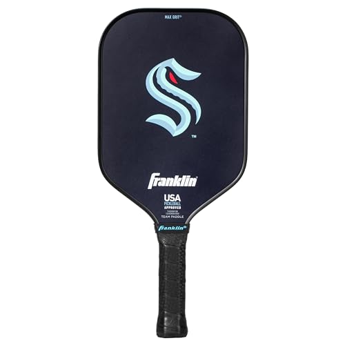 Franklin Sports NHL Seattle Kraken Pickleball Paddle - Official NHL Team Racket…