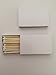 Hope & Fancy 50 Plain White Cover Matchboxes with Wooden Matchsticks