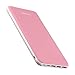 Charmast External Battery 26800 mAh Power Bank Portable Charger Li-Polymer Authorized in Aircraft with 4 Outputs and 3 Inputs Compatible with Smartphone (Pink)