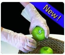 HandGards ValuGards Stretch Poly Clear Disposable Small Glove -- 1000 per case.