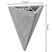 MyGift Modern Triangle Shaped Wall Mounted Cement Planters, Set of 2thumb 2