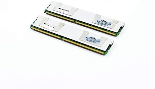HP 16GB [2X 8GB] PC2-5300 DDR2-667 2Rx4 ECC Fully Buffered FBDIMM Memory Kit (HP PN# 413015-B21) (Renewed)