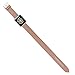 Wearlizer Genuine Leather Watch Band Replacement Strap w/Metal Clasp for Apple Watch All Models Double Tour Design - 38mm Pink