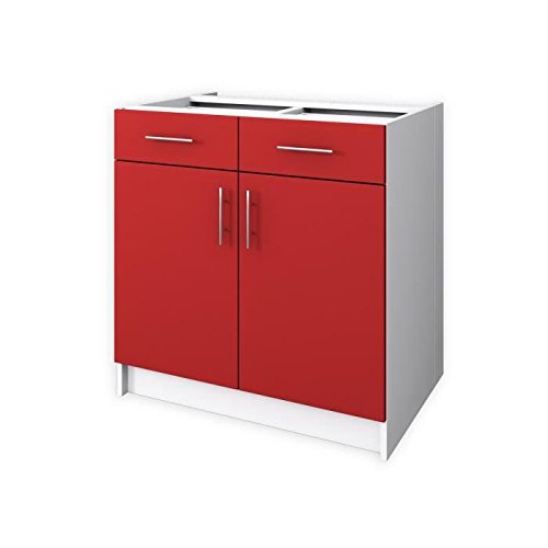 Start-Unterschrank-Kche-2-tr-80-cm-rot-matt