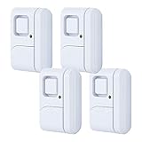GE Personal Security Window/Door, 4-Pack, DIY Protection, Burglar Alert, Wireless, Chime/Alarm, Easy Installation, Ideal for Home, Garage, Apartment, Dorm, RV and Office, 45174, 4 Pack, Other, 4