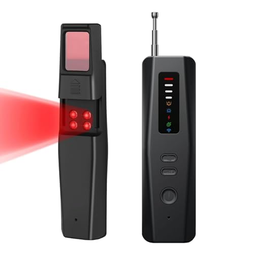 Wanzen Detektor 5 In 1 Versteckte Kamera Detektor Rf Wireless Abhörwanzen Aufspüren Finder Gps Tracker Detektor 4 Stufen, Hidden Camera Detector Für Hotel, Büro