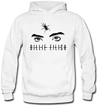 MIZS VIEASEG Billie Eilish Bellyache Long Sleeve Billie Eilish Fans Comfortable Hooded,Funny Men's Sweatshirt Gift Black