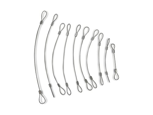 Universal CableTether - Custom Length Cable Tethers (10 Pack) | Do-It-Yourself, Adjustable, Secure Conference Display Adapters, Mac Adapters, VGA Adapters
