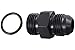 ICT Billet -10AN Flare to 10 Oring ORB Male Fuel Pump Rail Adapter Fitting Flare Hose Plumbing Oil Straight Thread Regulator Port Fluid End Black Anodized F10AN100R
