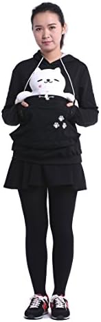 Mewgaroo Pet Cat Dog Holder Hoodie Cat Eared kangaroo Pouch Coat Women Men Hoody