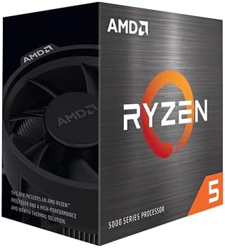 AMD Ryzen 5 5600 6-Core, 12-Thread Unlocked Desktop Processor with Wraith Stealth Cooler