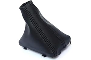 KARDESIGNERS Fits 2007-2015 Audi Q7 Synthetic Black Leather Automatic Shift Boot . (Skin Only)