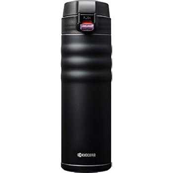 Kyocera 17oz. Ceramic Coated Interior, Double Wall Vacuum Insulated, Stainless Steel Travel Mug-Matt Black