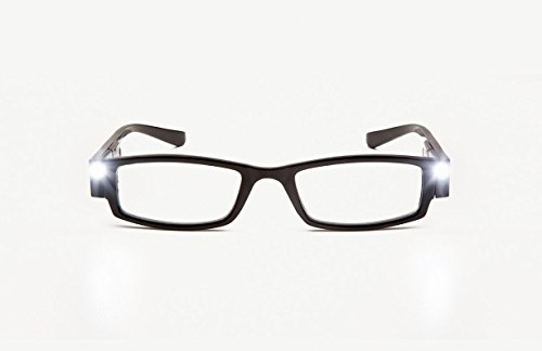 NiteSpecs® LED Reading Glasses: BLK 1.50
