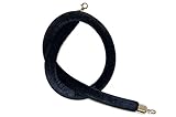 Tensator QWAYROPE-33-8-1P QwayRope, Classic Line, 8' Black Velour Rope, Polished Chrome Ends