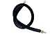 Tensator QWAYROPE-33-8-1P QwayRope, Classic Line, 8' Black Velour Rope, Polished Brass Ends