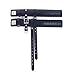 Aaijia Womens Double Ankle Connection High Heels Fixed Lacing Adjustable Black Leather Belt Arm Sport Tactics Suit (Padlock 4 Pieces) (Black)
