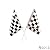3 Dozen (36) RACING FLAGS - 6" X 4" Plastic Checkered RACE CAR NASCAR Party Favors DECORATIONS