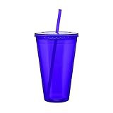 Eco To Go Cold Drink Tumbler - Double Wall -24oz. Capacity - Purple