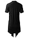 BIADANI Women Versatile Soft Short Sleeve Open Front Drape Cardigan Black XX-Large