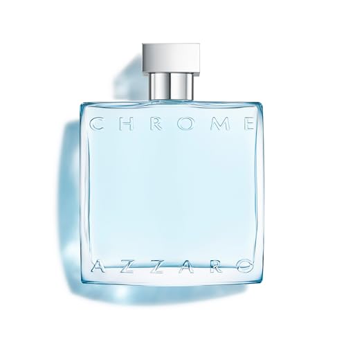 Azzaro Chrome Eau de Toilette, frischer und aquatischer Herrenduft, zitrisch-marines Parfüm mit umhüllender Leichtigkeit, erfrischender Duft für Männer