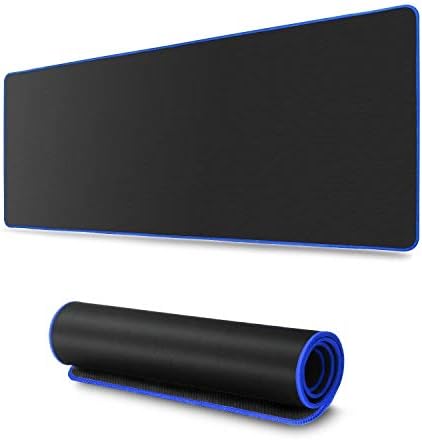 Large Extended Gaming Mouse Pad, Stitched Edges Non-Slippery Rubber Base Mats with Smooth Surface, Water Resistance for PC & Laptops