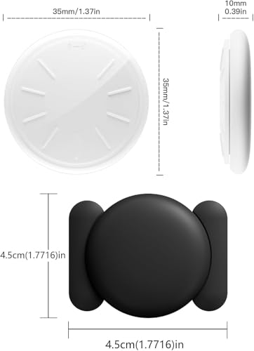 GPS Tracker for Car,Vehicles,Items,Portable GPS Vehicle Anti-Lost Tracker with Strong Magnetic Case,No Monthly Fee Worldwide Car Locator Tracker Work with Apple Find My(iOS Only) (Black,2PCS)