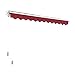 Outsunny 10' x 8' Retractable Awning, Patio Awnings, Sunshade Shelter w/Manual Crank Handle, UV & Water-Resistant Fabric and Aluminum Frame for Deck, Balcony, Yard, Wine Red