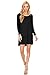 Women's Basic Tunic A-line Casual Short Dress, Long Sleeves, Round Neck, Made in USA