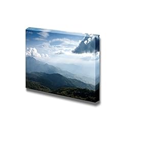 Peaceful Valley a View from Top of Intanont Mountain Thailand for Spa Art - Canvas Art Wall Art - 12" x 18"
