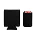 E-Living 330ML (12 OZ) Collapsible Neoprene Can/Beer/Bottle/Beverage Cooler/Coolie/Cover/Insulator/Holder/Huggie/Sleeve for Cola/Beer/Soda - 6 Pack (Black)