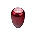 DEWHEL JDM Universal 5 Speed Manual Shift Knob M10x1.5 Screw On Red